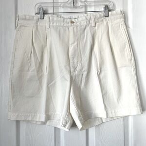 Polo Ralph Lauren Golf Chino Shorts White Pleated Size 38
